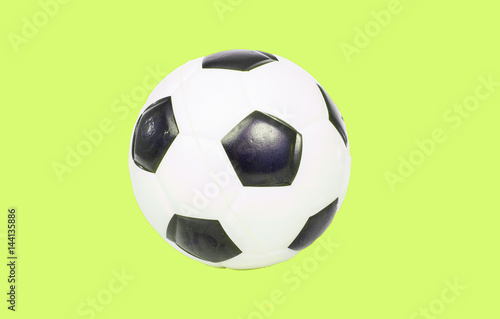 green football soccer ball.