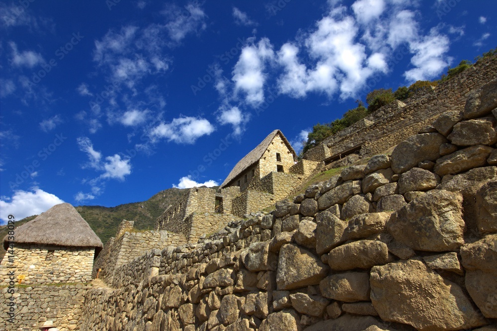 The Inca city of Machu Picchu in Peru 