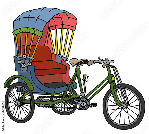 Classic cycle rickshaw