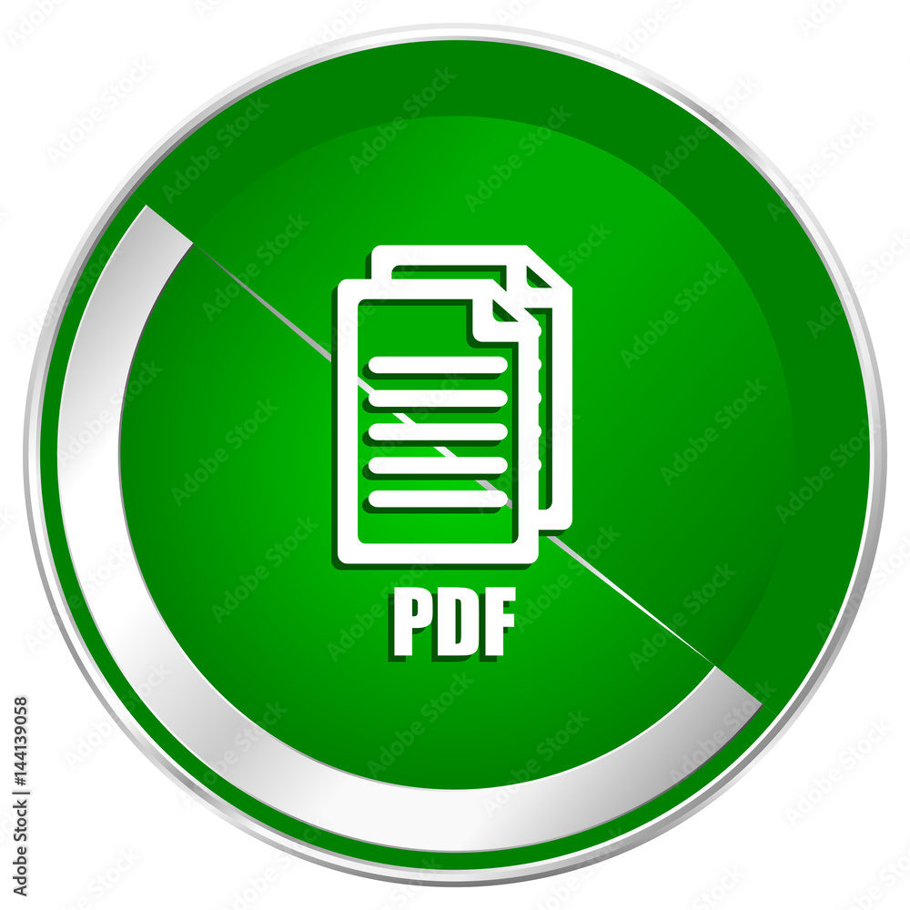 Pdf silver metallic border green web icon for mobile apps and internet., Pdf silver metallic border green web icon for mobile apps and internet.,