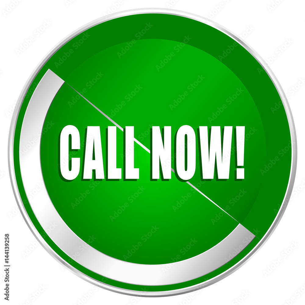 Call now silver metallic border green web icon for mobile apps and internet. Call now silver metallic border green web icon for mobile apps and internet.