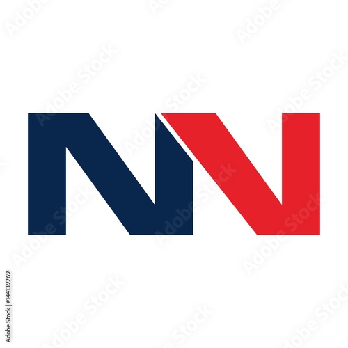 letter n logo vector. double letter N.