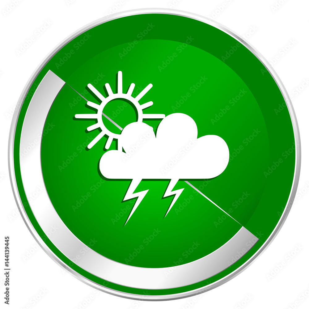 Storm silver metallic border green web icon for mobile apps and internet. Storm silver metallic border green web icon for mobile apps and internet.