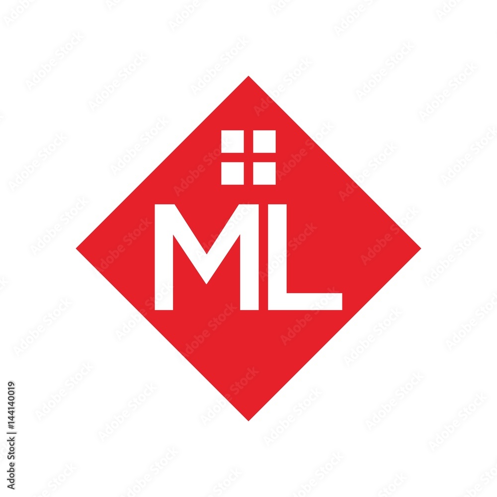 letter M and L logo vector. Stock Vector | Adobe Stock