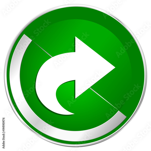 Free Download Next silver metallic border green web icon for mobile apps and internet. - GFXLoad