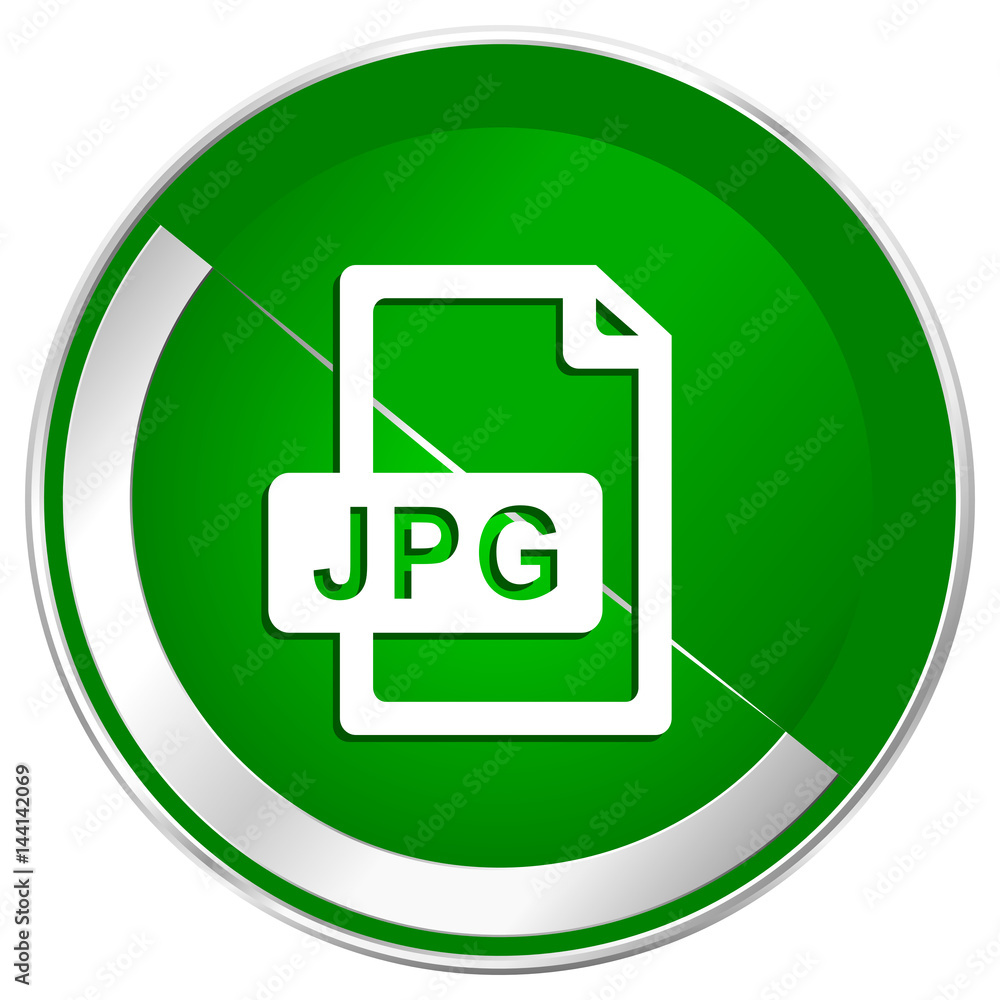 Jpg file silver metallic border green web icon for mobile apps and internet. Jpg file silver metallic border green web icon for mobile apps and internet.