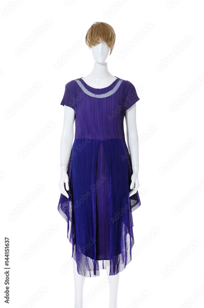 female blue evening dress on a dummy
female blue evening dress on a dummy