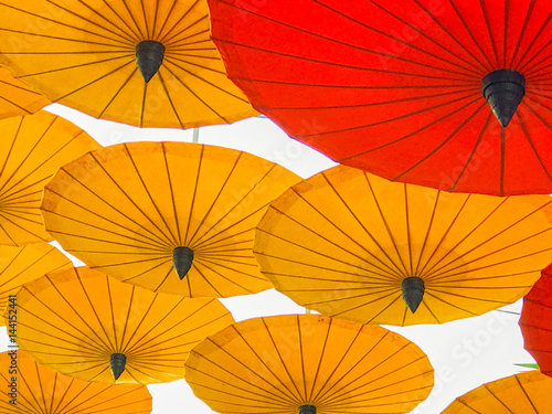 Colorful umbrellas.