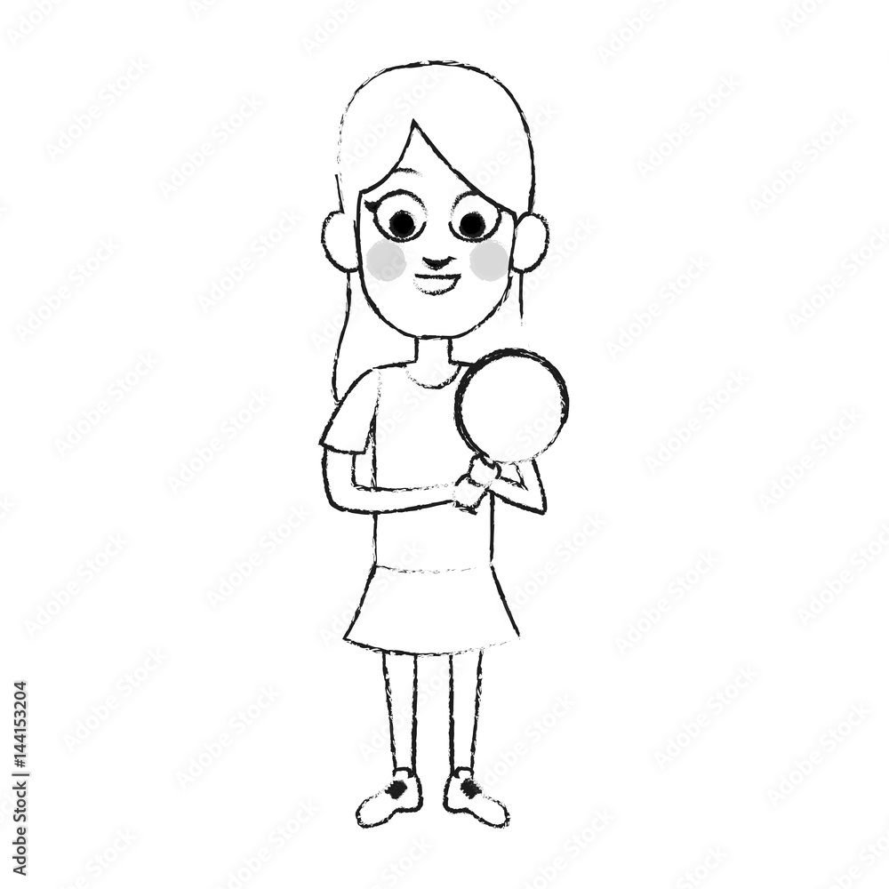 young girl holding ball icon image vector illustration design young girl holding ball icon image vector illustration design