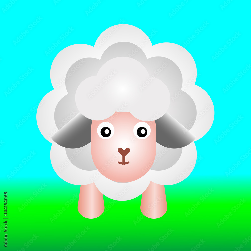 Hapy sheep cartoon Hapy sheep cartoon