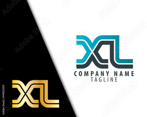 Initial Letter XL Linked Design Logo