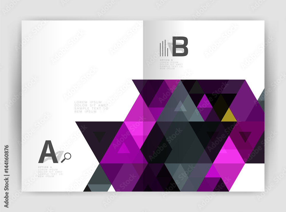 Modern business brochure or leaflet print cover template Modern business brochure or leaflet print cover template