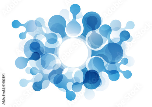 Vector Abstract background with blue circles