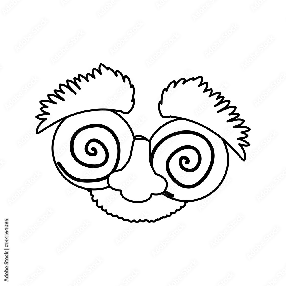 Obraz premium April fools day icon vector illustration graphic design
