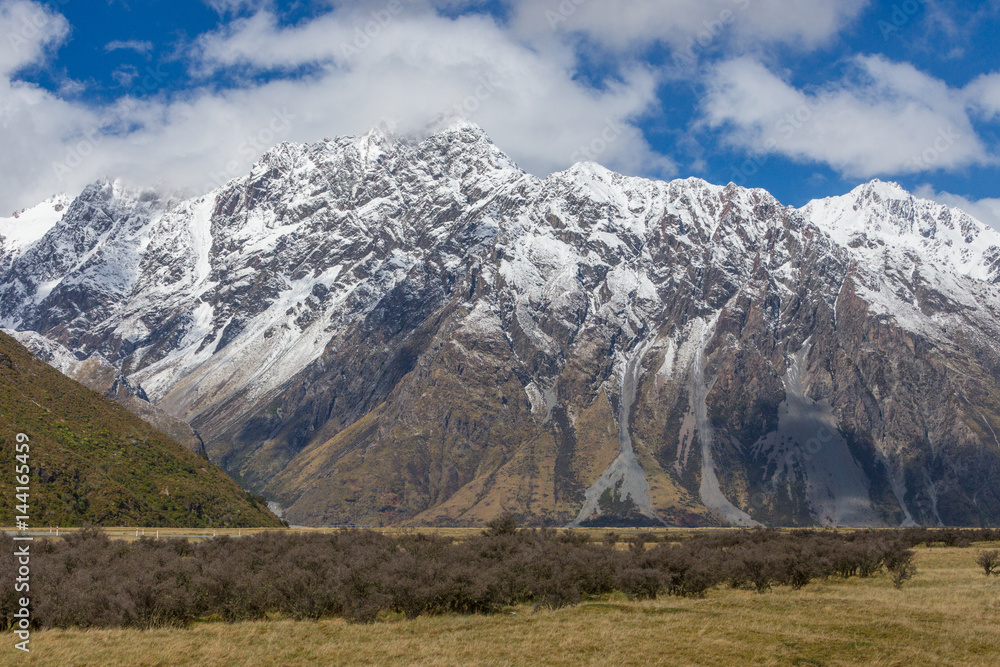 Mountain Range, Mt Cook National Park Mountain Range, Mt Cook National Park