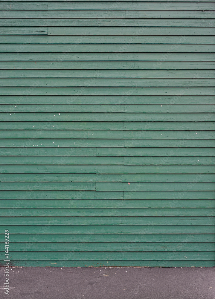 Green wooden announcement plank Green wooden announcement plank