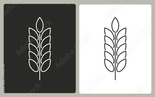 Barley - vector icon.