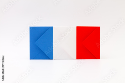Free Download French flag composed of envelopes - GFXLoad