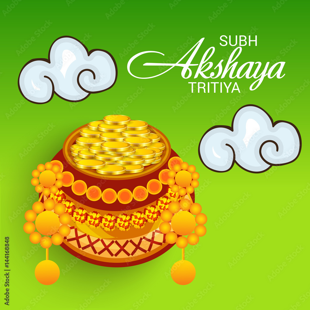 Akshaya Tritiya. Stock Illustration Adobe Stock