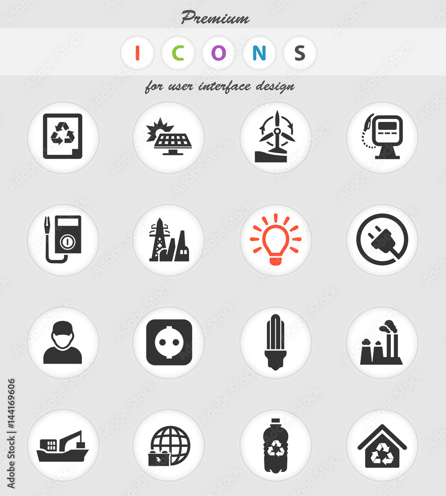 alternative energy icon set alternative energy icon set