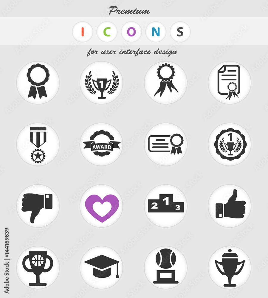 award icon set