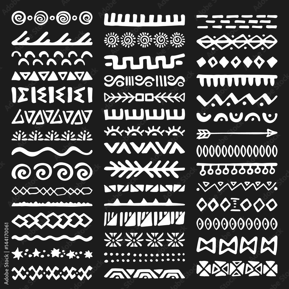Borders Collection in Ethnic Style Borders Collection in Ethnic Style