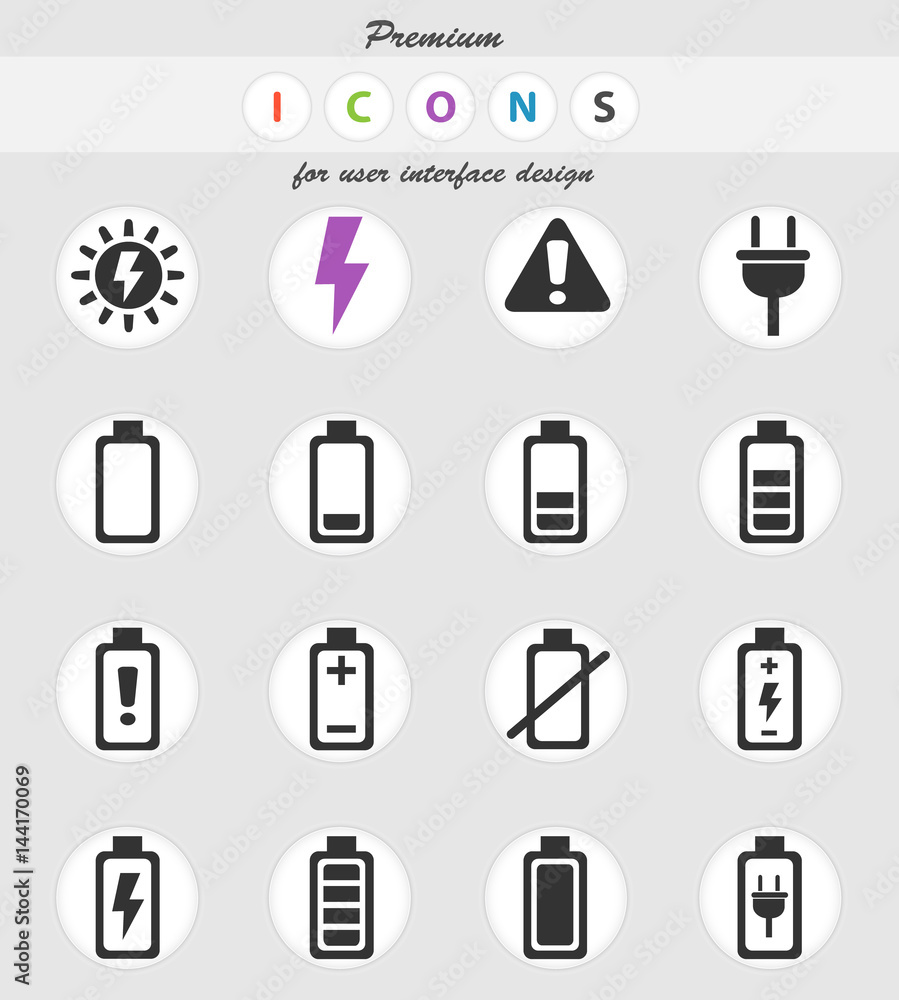 battery icon set battery icon set