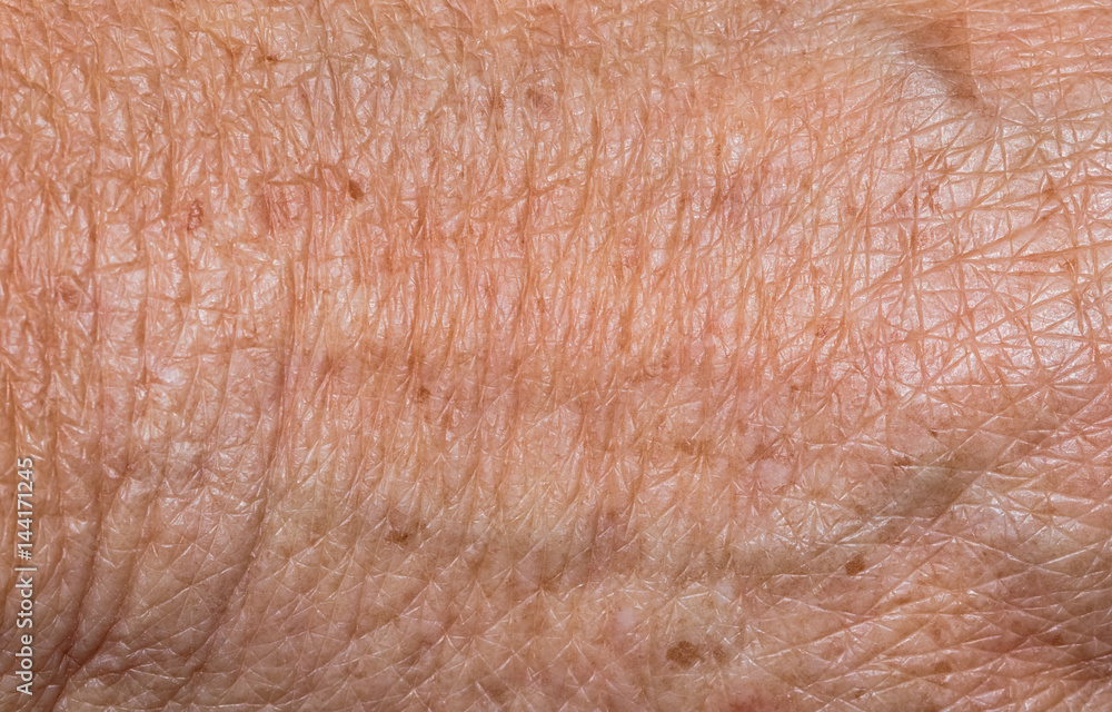 Fototapeta premium Closeup of senior hand skin for background and texture