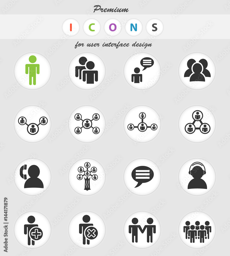 community icon set community icon set