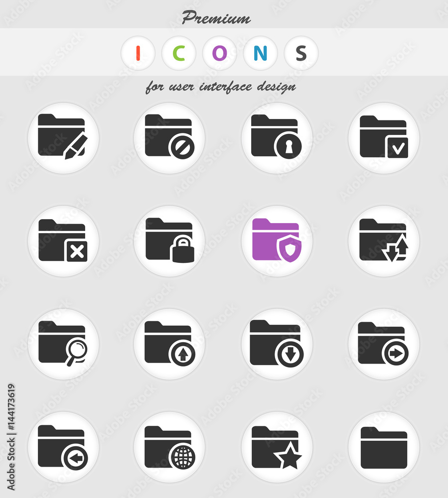 folder icon set