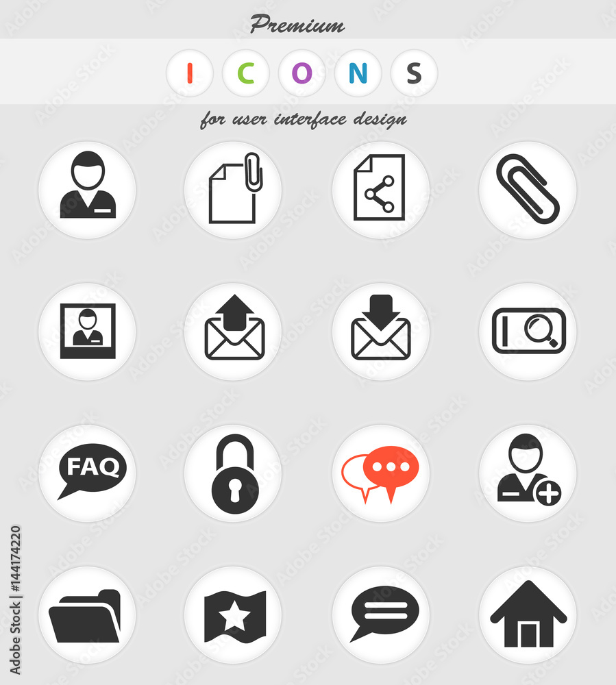 forum interface icon set forum interface icon set