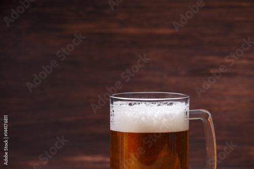 Glass of beer. Mug or pint of ale. Alcohol drink.