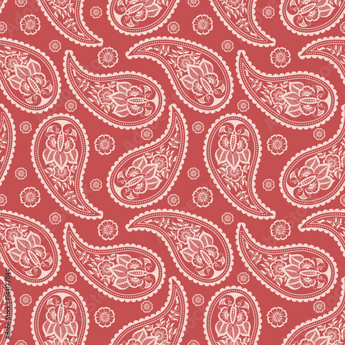 Vector floral seamless pattern background in Arabian style. Arabesque pattern. Eastern ethnic ornament. Elegant texture for backgrounds.