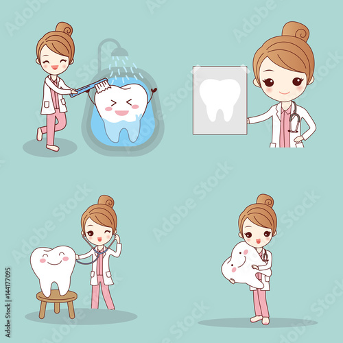  dentist with tooth