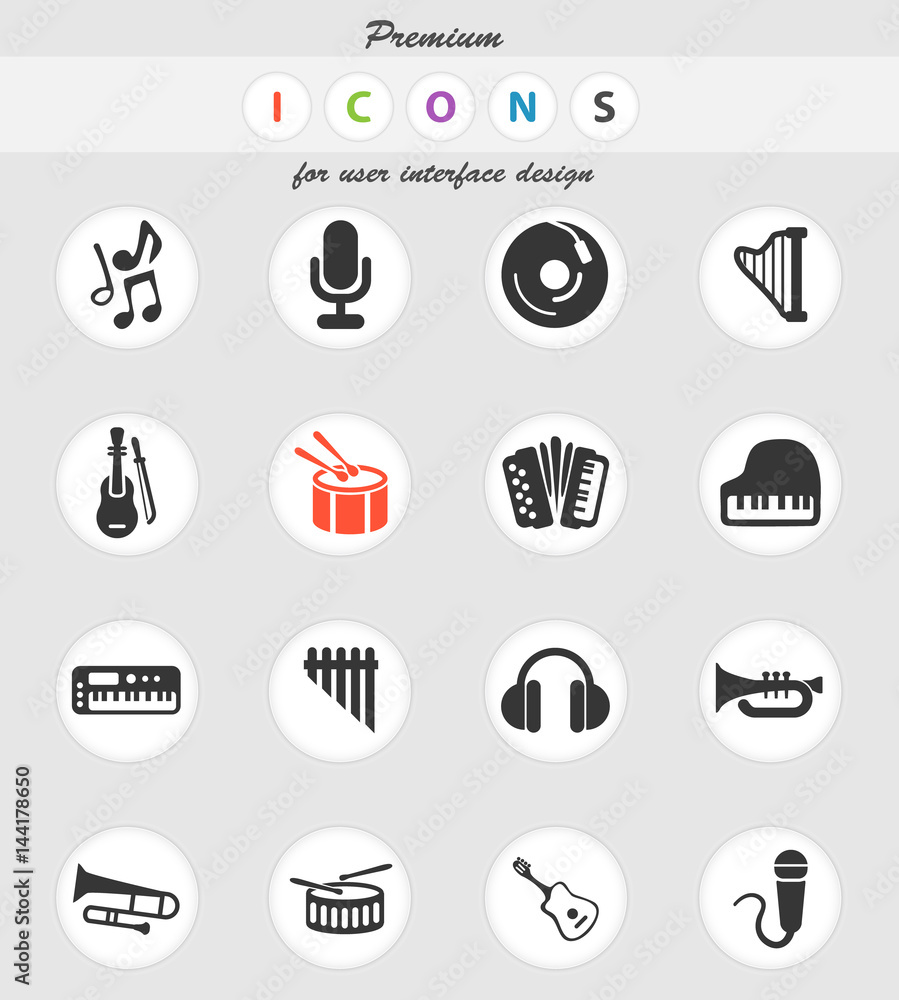 music icon set music icon set