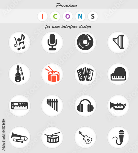 music icon set