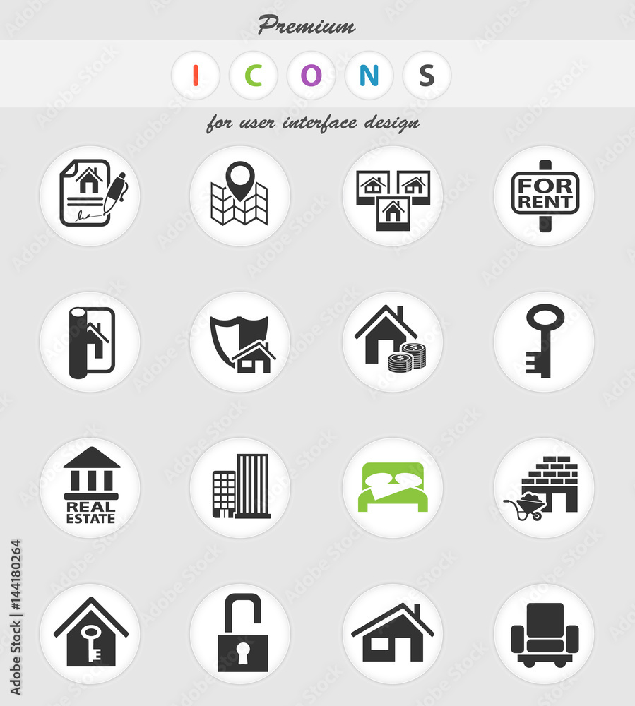 real estate icon set real estate icon set
