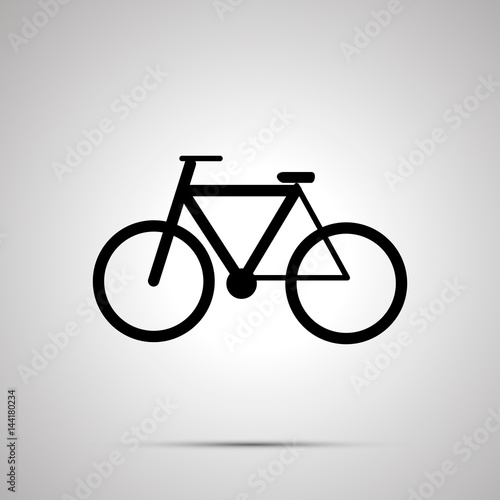 Bicycle simple black icon