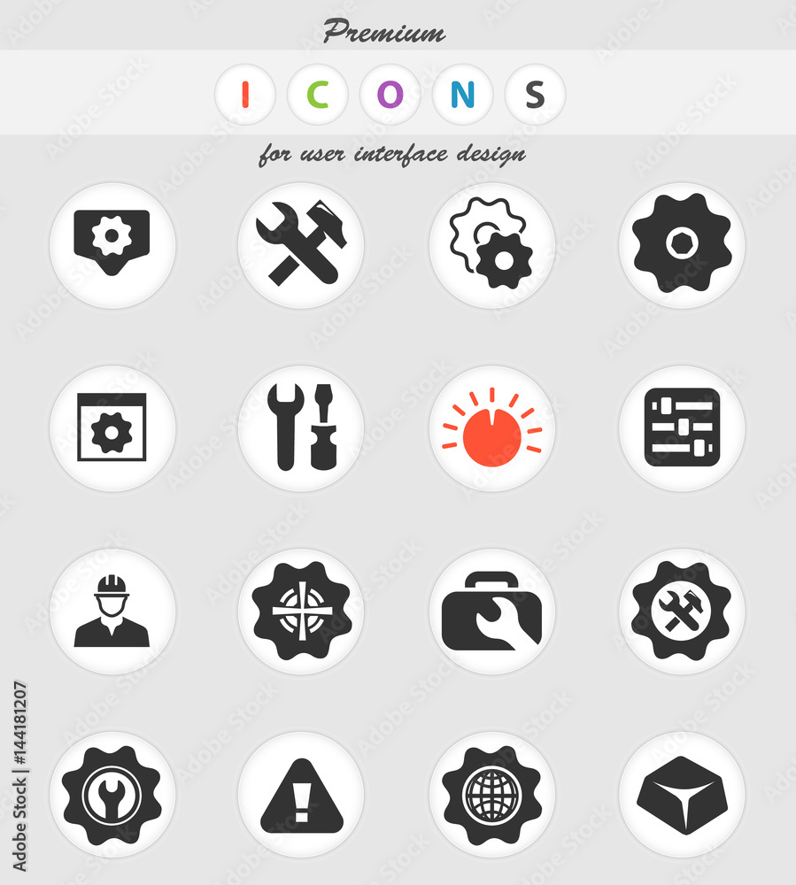 settings icon set settings icon set