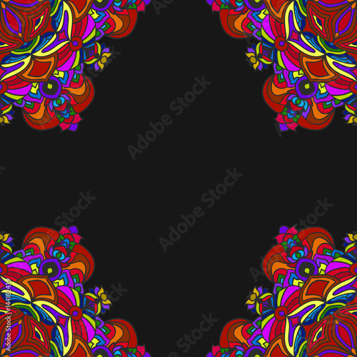 Abstract colorful frame. Vector illustration.