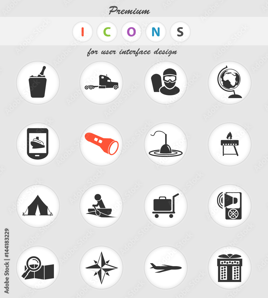 travel icon set travel icon set