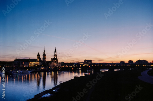 Dresden im Sonnenuntergang