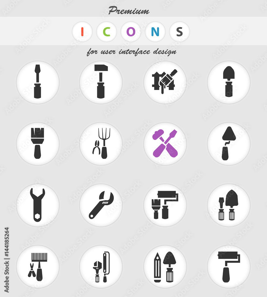 work tools icon set work tools icon set