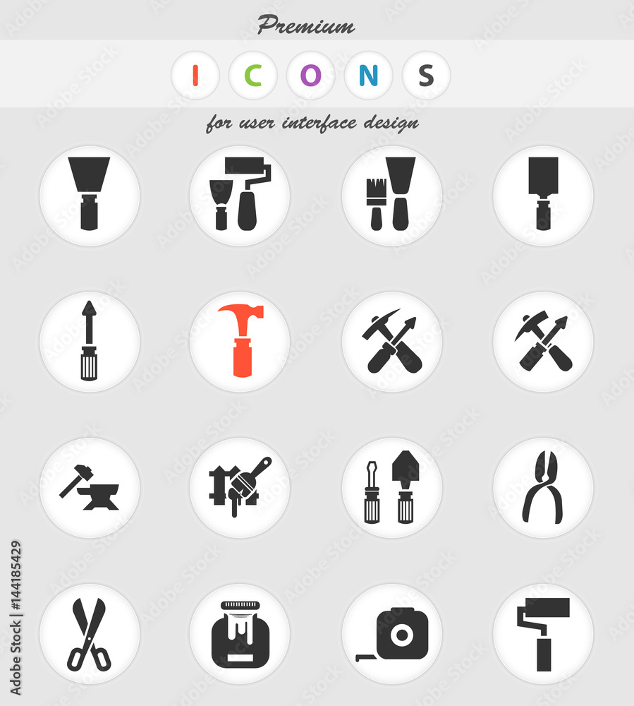 work tools icon set work tools icon set