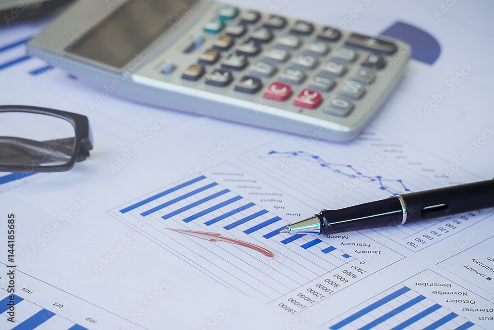 Showing business and financial report. Accounting Showing business and financial report. Accounting