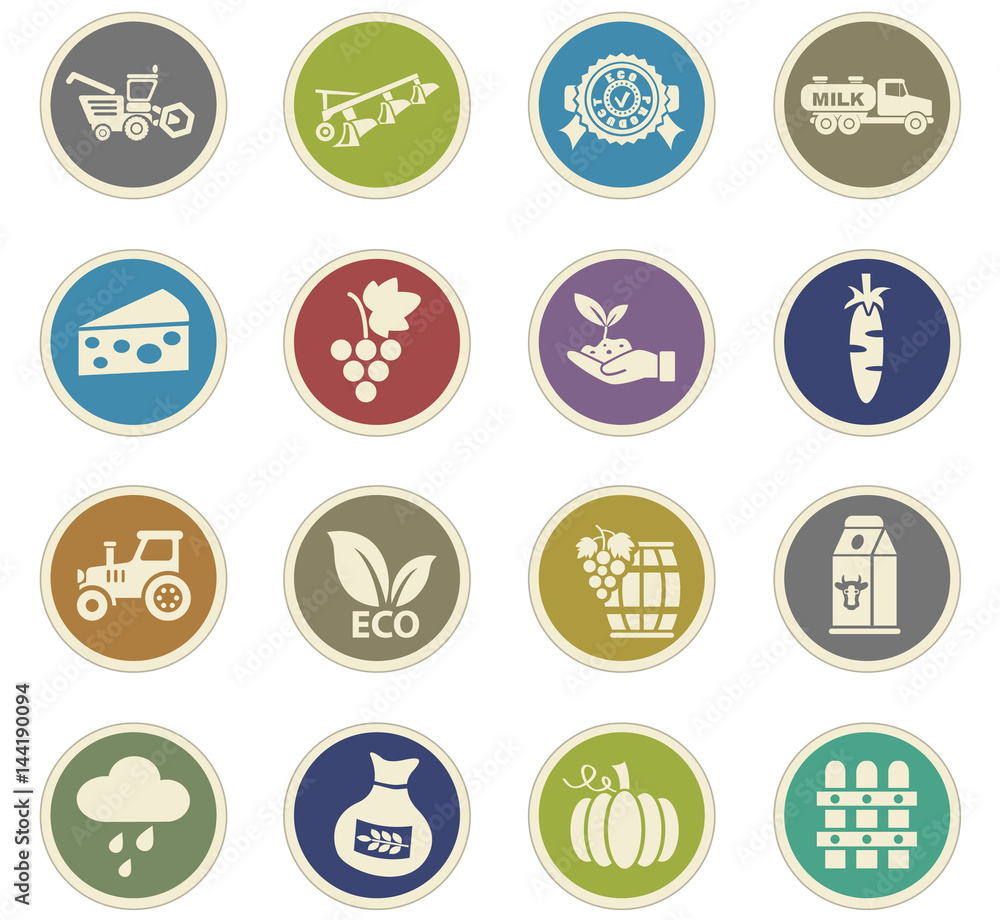 agriculture icon set agriculture icon set