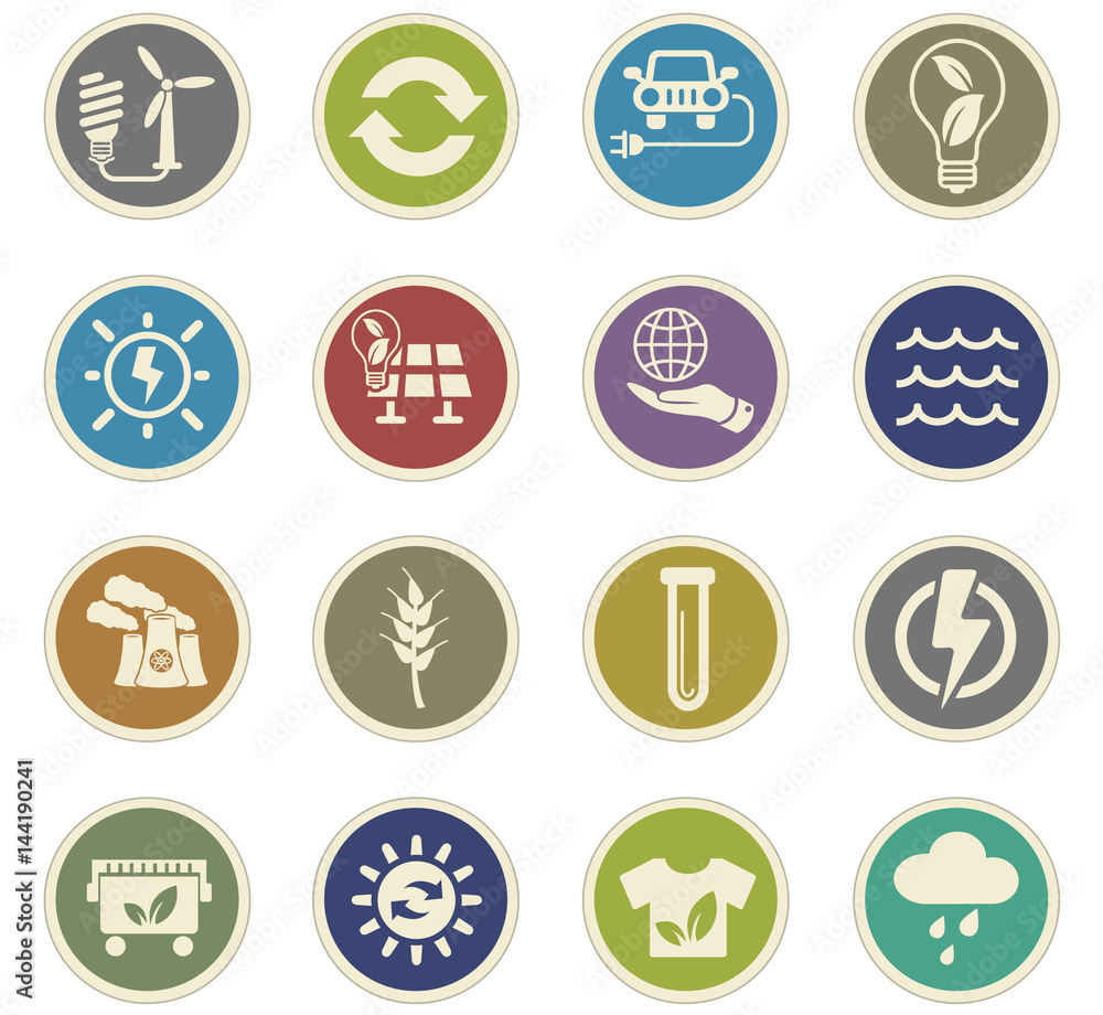 alternative energy icon set alternative energy icon set