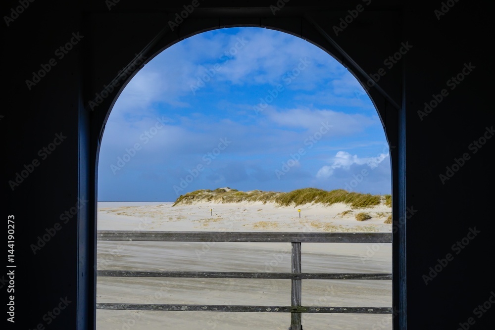 Fototapeta premium Gerahmter Strand