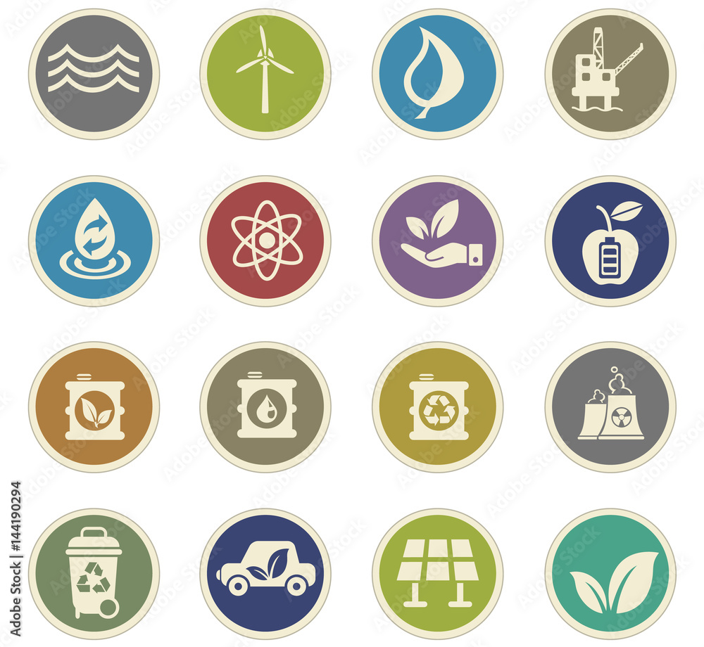 alternative energy icon set alternative energy icon set