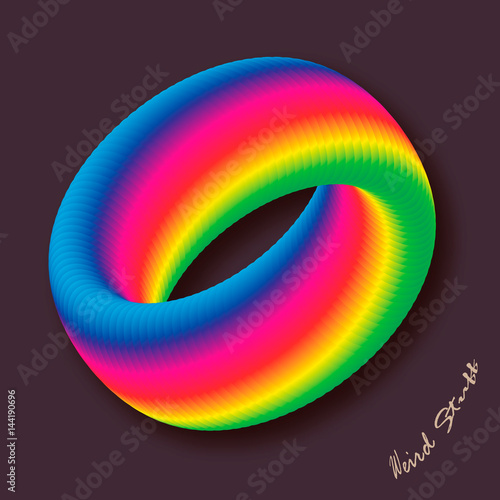 Multicolour business abstract circle icon for your design. logotype. Vector illustration.